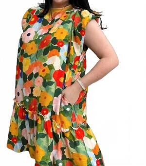 NEW DAVI & DANI bright morning dress in multicolor